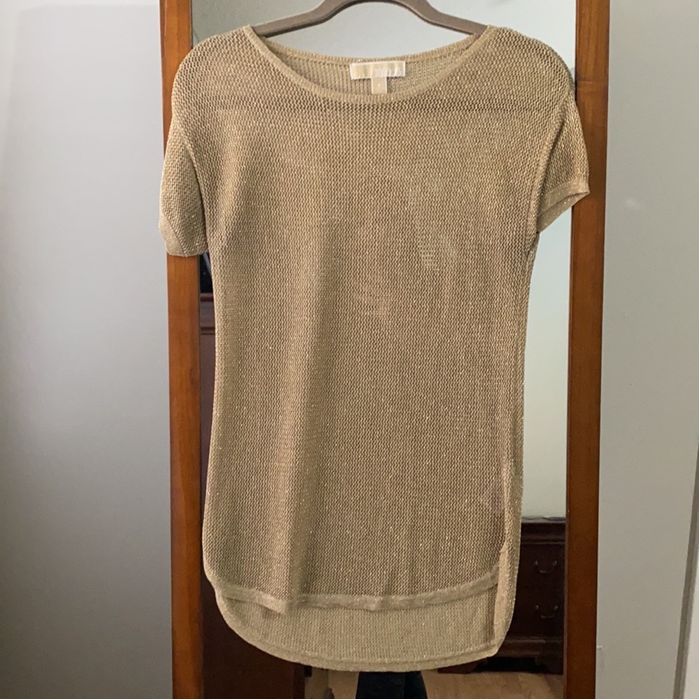 Michael Michael Kors Gold Knit Top